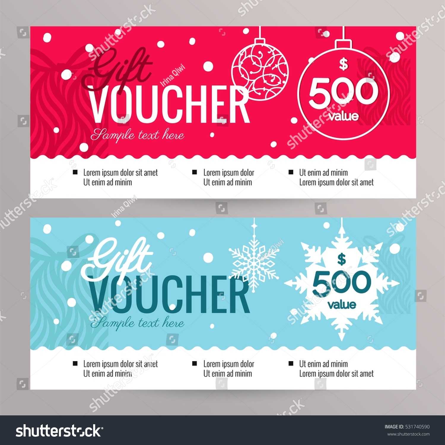 Christmas Gift Voucher Coupon Discount Gift Stock Image In Merry Christmas Gift Certificate Templates