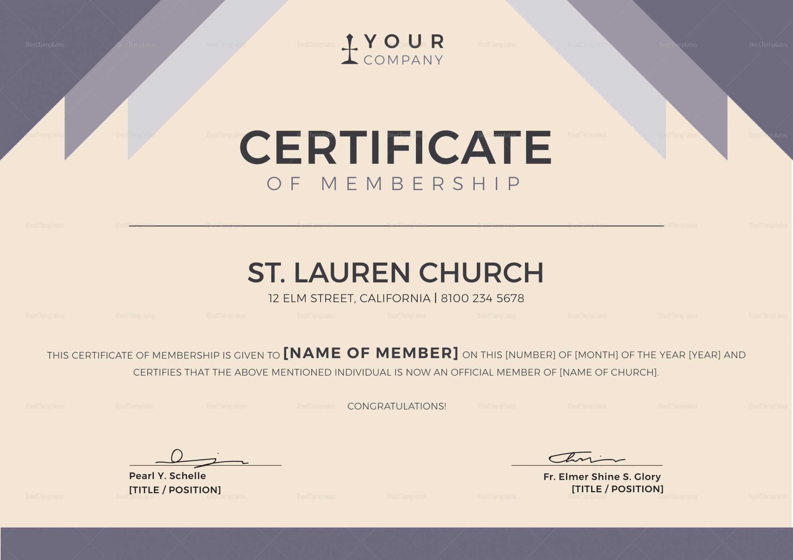 Church Certificate Design – Yeppe.digitalfuturesconsortium Inside Free Ordination Certificate Template
