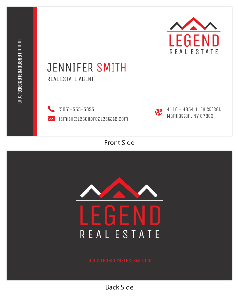 Classic Real Estate Business Card Template Inside Dog Grooming Record Card Template