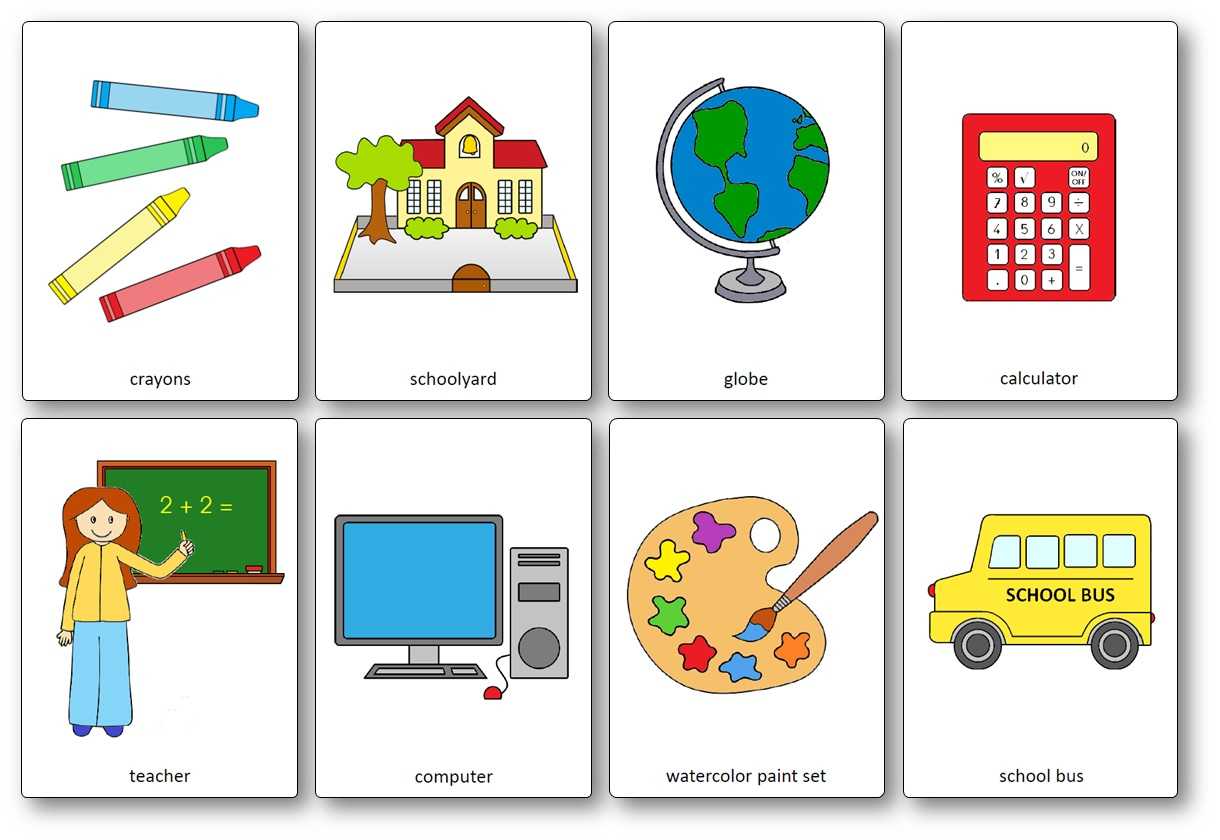 Classroom Objects Flashcards – Free Printable Flashcards Throughout Free Printable Flash Cards Template