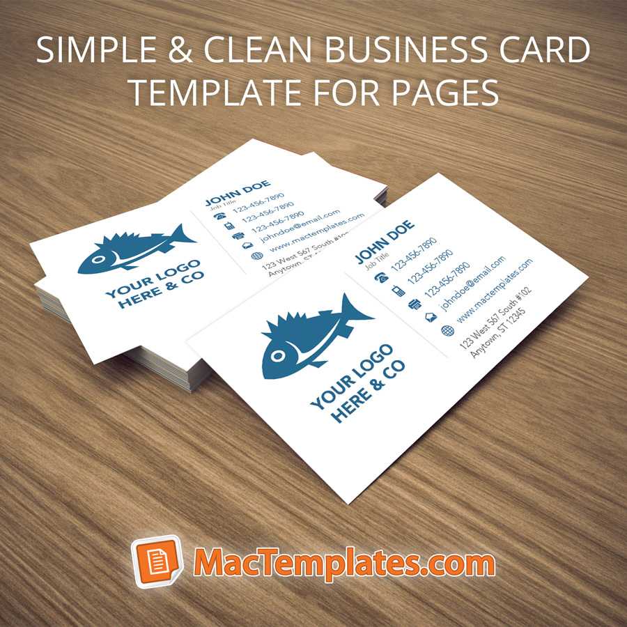Clean Business Cards Template Inside Pages Business Card Template