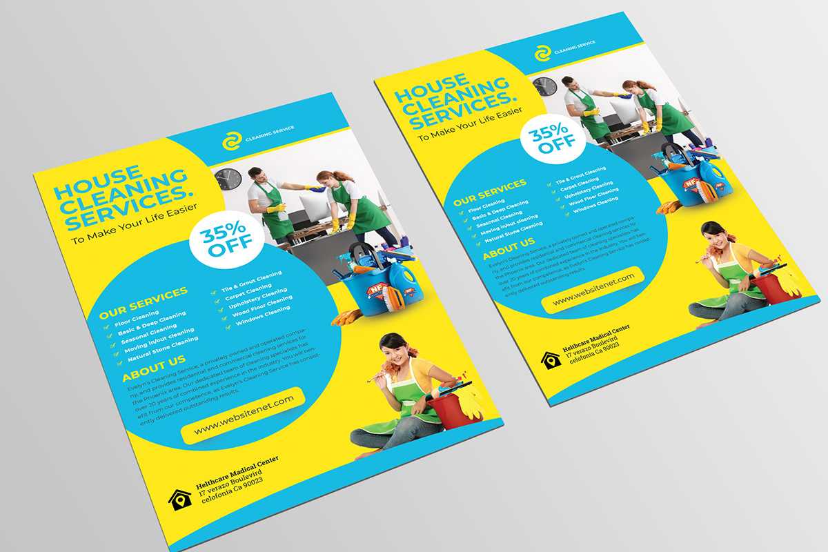 Cleaning Flyer Template – Calep.midnightpig.co Pertaining To Commercial Cleaning Brochure Templates