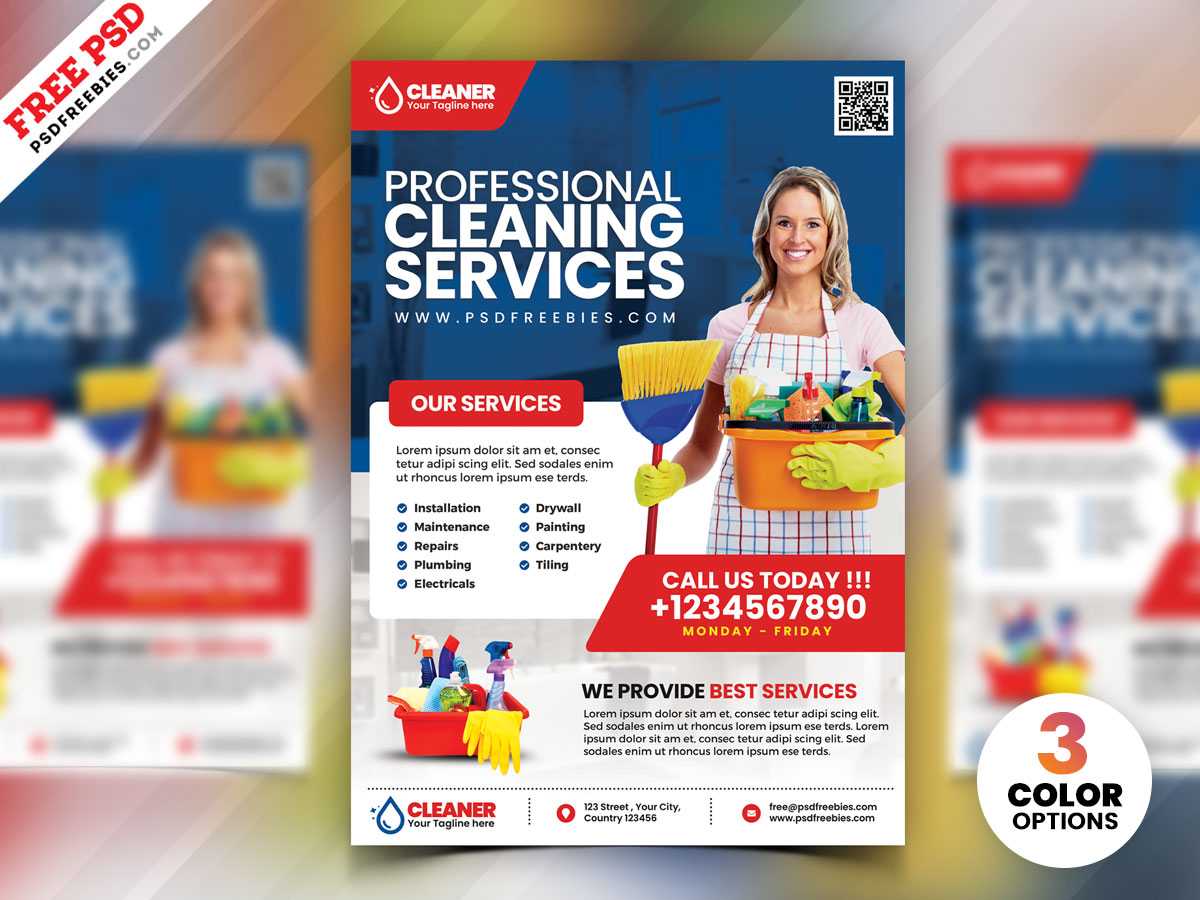 Cleaning Service Flyer Psd | Psdfreebies Throughout Cleaning Brochure Templates Free