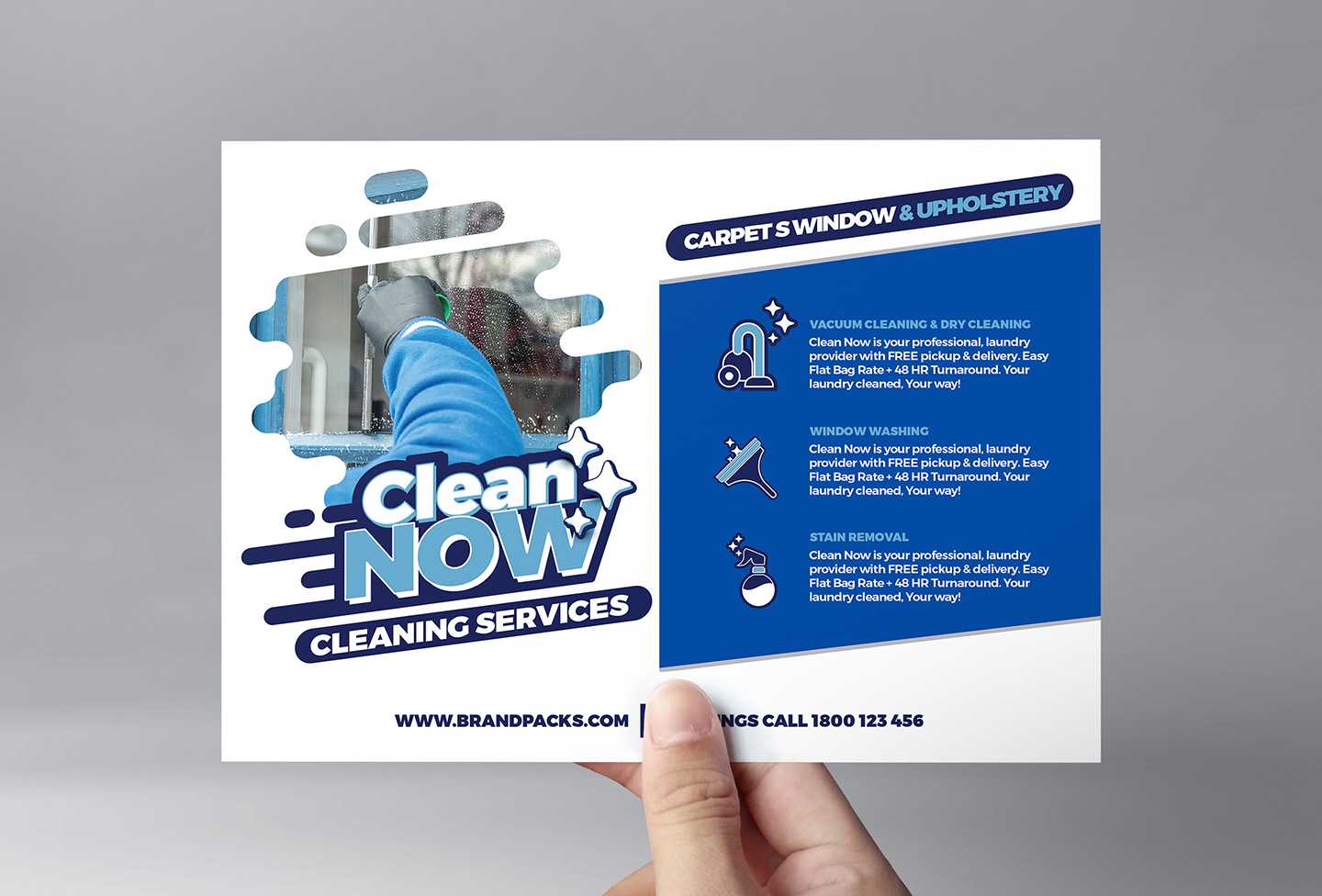 Cleaning Service Flyer Template In Psd, Ai & Vector - Brandpacks Intended For Cleaning Brochure Templates Free