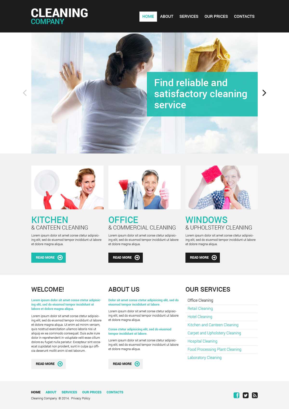 Cleaning Website Templates Free – Calep.midnightpig.co Inside Cleaning Brochure Templates Free