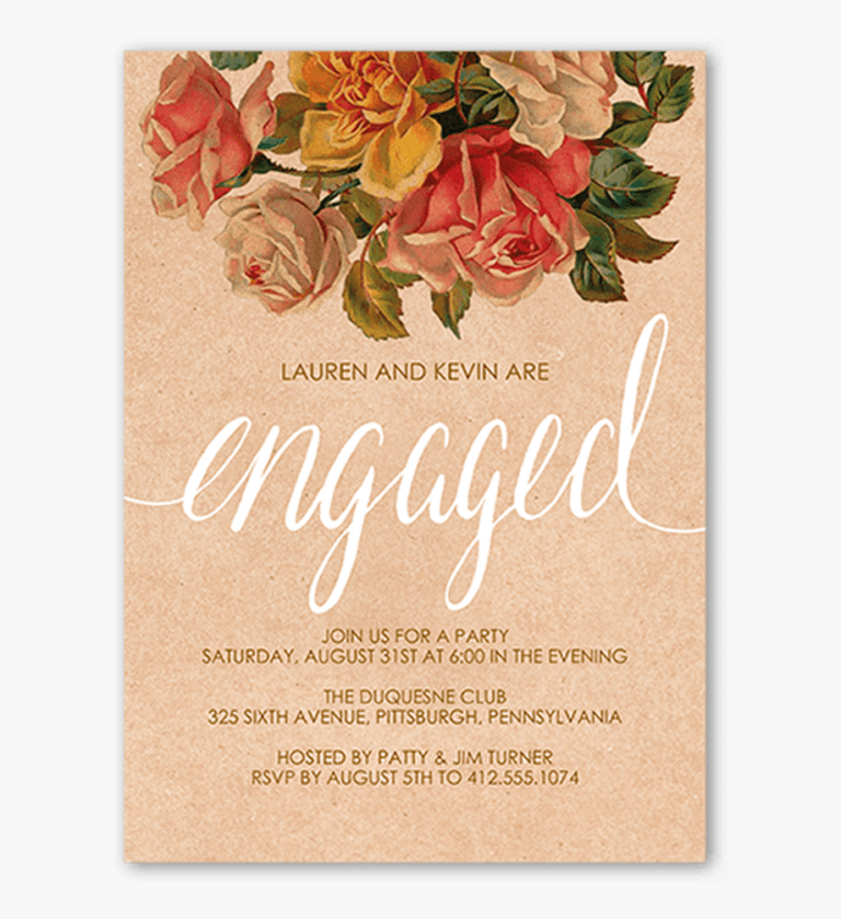 Engagement Card Designs Templates Free