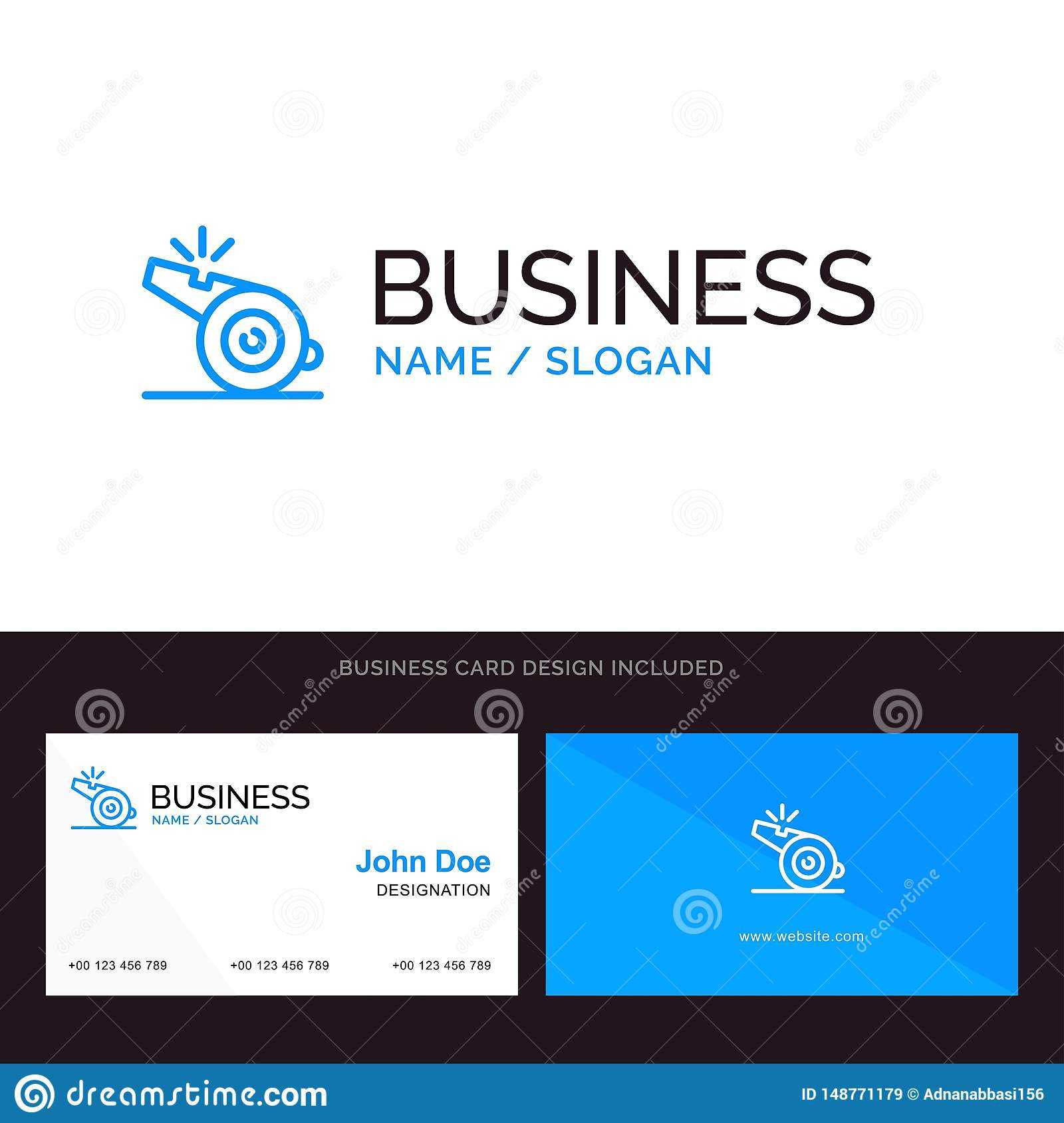 Coach, Referee, Sport, Whistle Blue Business Logo And Within Soccer Referee Game Card Template