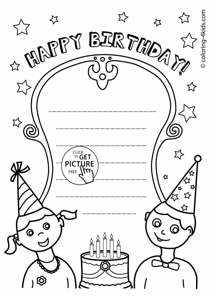 Coloring : Coloring Book Freeintable Birthday Cards With For Mom Birthday Card Template