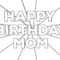 Coloring : Coloring Bookle Birthday Cards Free Happy Card With Mom Birthday Card Template