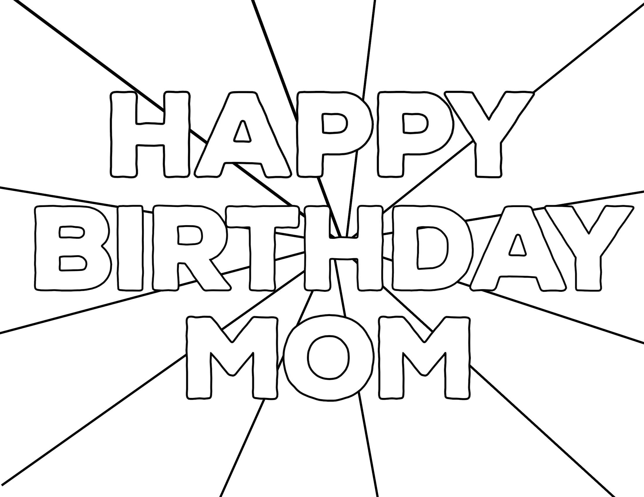 Coloring : Coloring Bookle Birthday Cards Free Happy Card With Mom Birthday Card Template