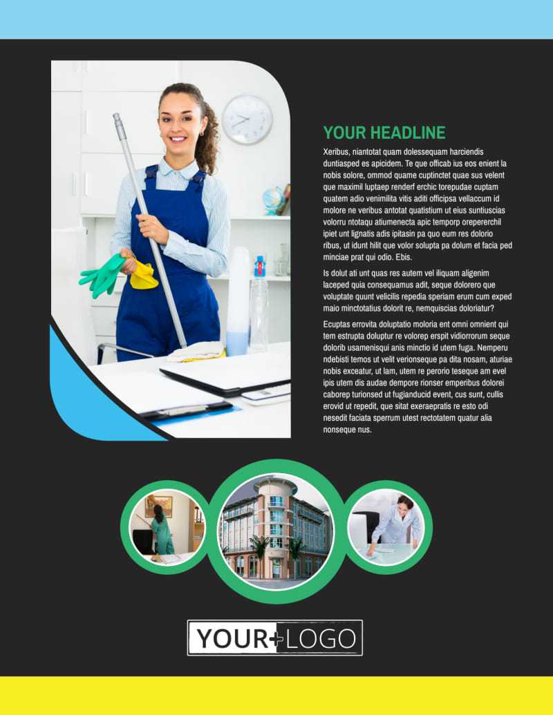 Commercial Office Cleaning Flyer Template Inside Commercial Cleaning Brochure Templates