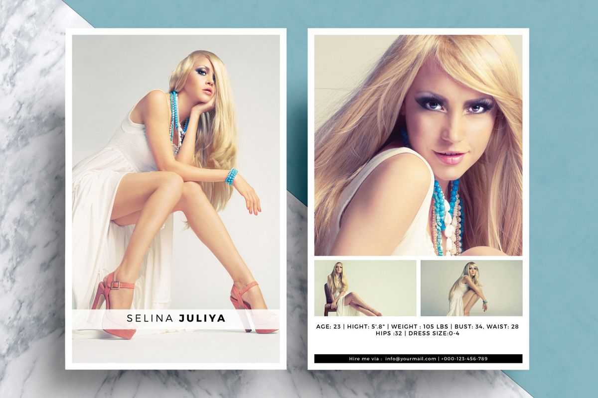 Comp Card Size – Calep.midnightpig.co Inside Free Model Comp Card Template Psd
