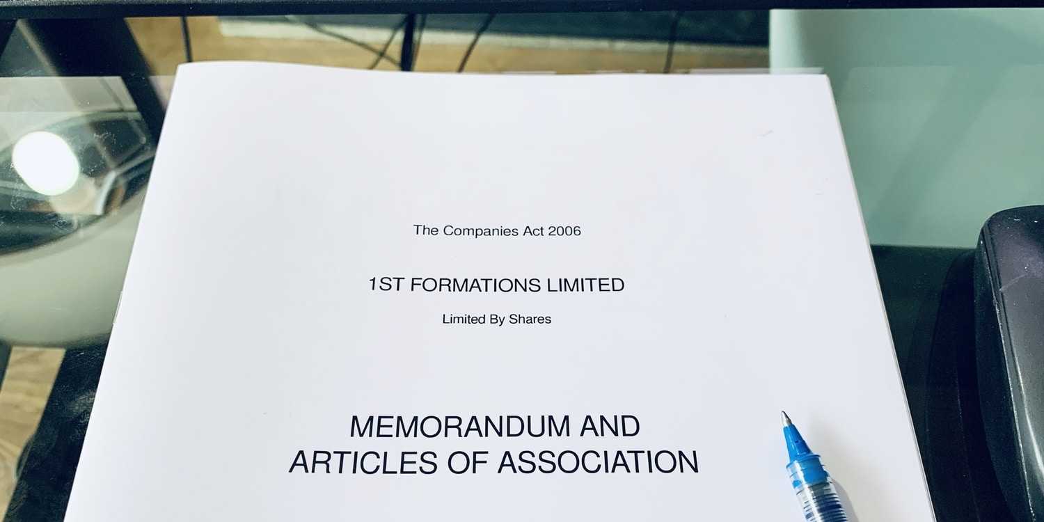 Company Memorandum And Articles Of Association Intended For Share Certificate Template Companies House