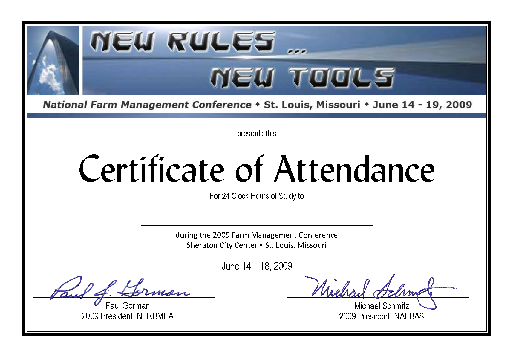 Conference Certificate Of Attendance Template - Great For Certificate Of Attendance Conference Template