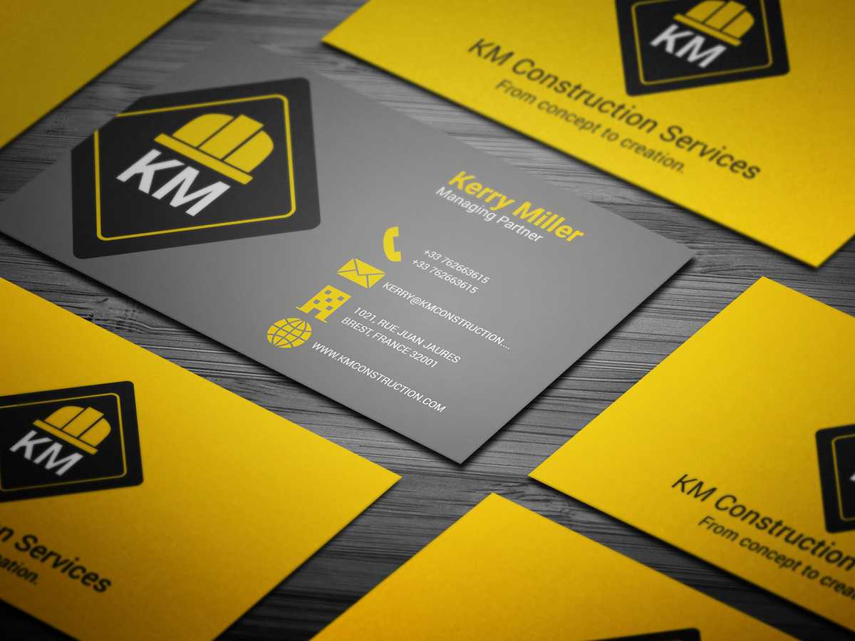 Construction Business Card Templates Download Free – Calep With Regard To Construction Business Card Templates Download Free
