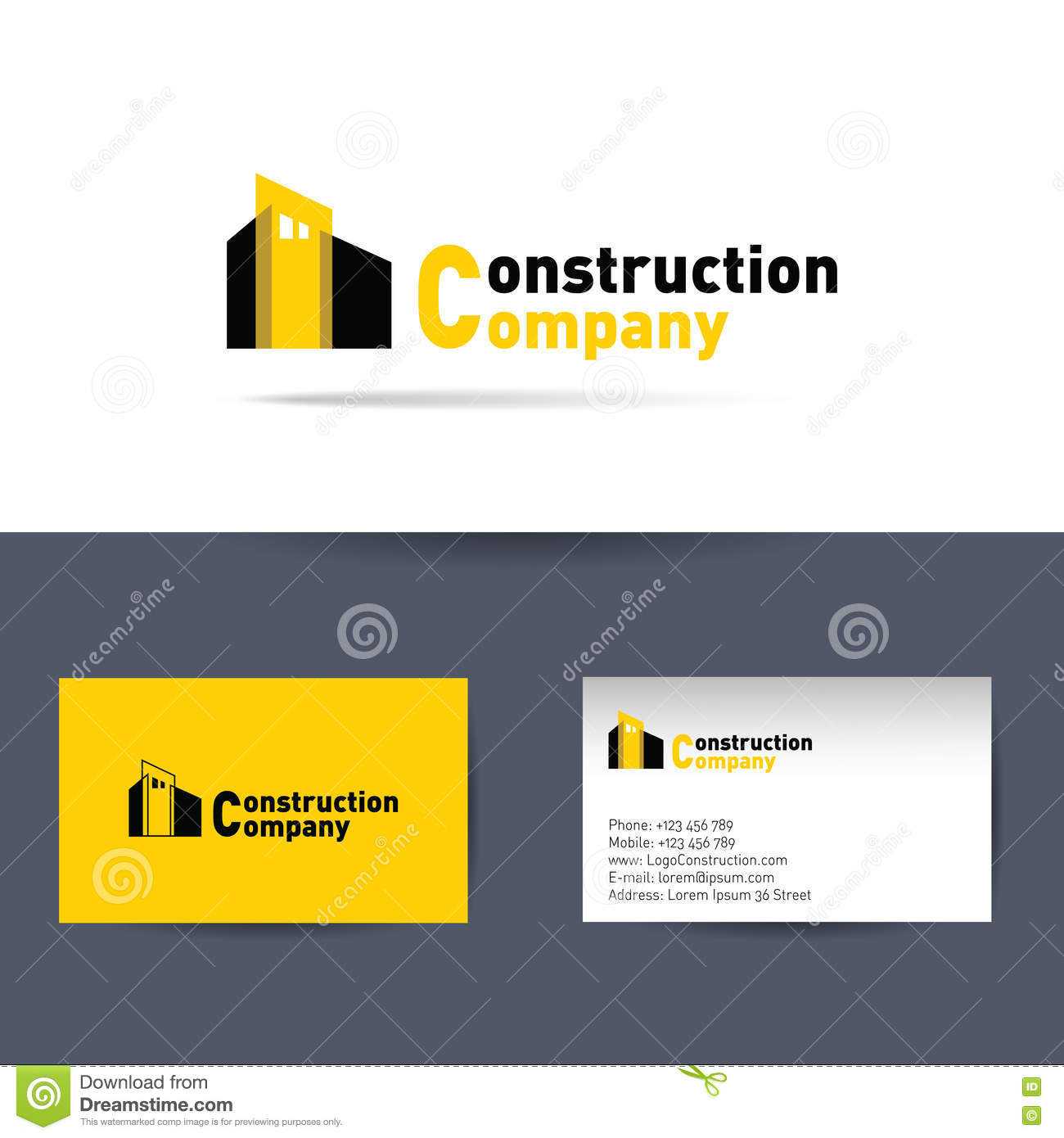 Construction Business Cards Template - Logo Design Ideas Regarding Construction Business Card Templates Download Free