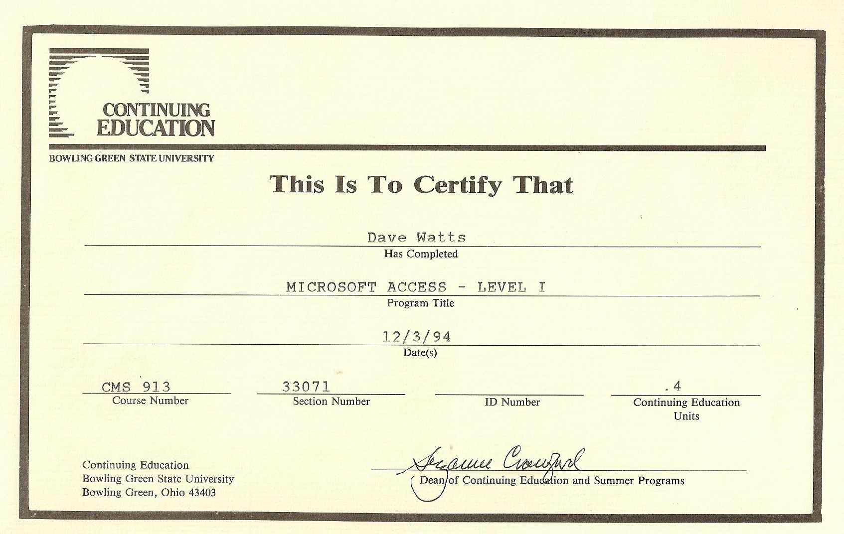 Continuing Education Certificate Template – Calep.midnightpig.co With Regard To Continuing Education Certificate Template