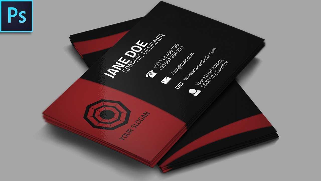 Cool Creative Business Card + Psd – Photoshop Tutorial In Visiting Card Templates For Photoshop