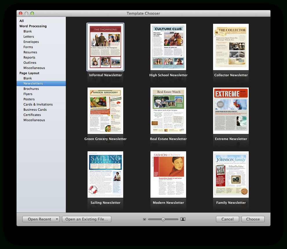 Create A Holiday Newsletter With Pages Or Iphoto | Macworld With Regard To Business Card Template Pages Mac