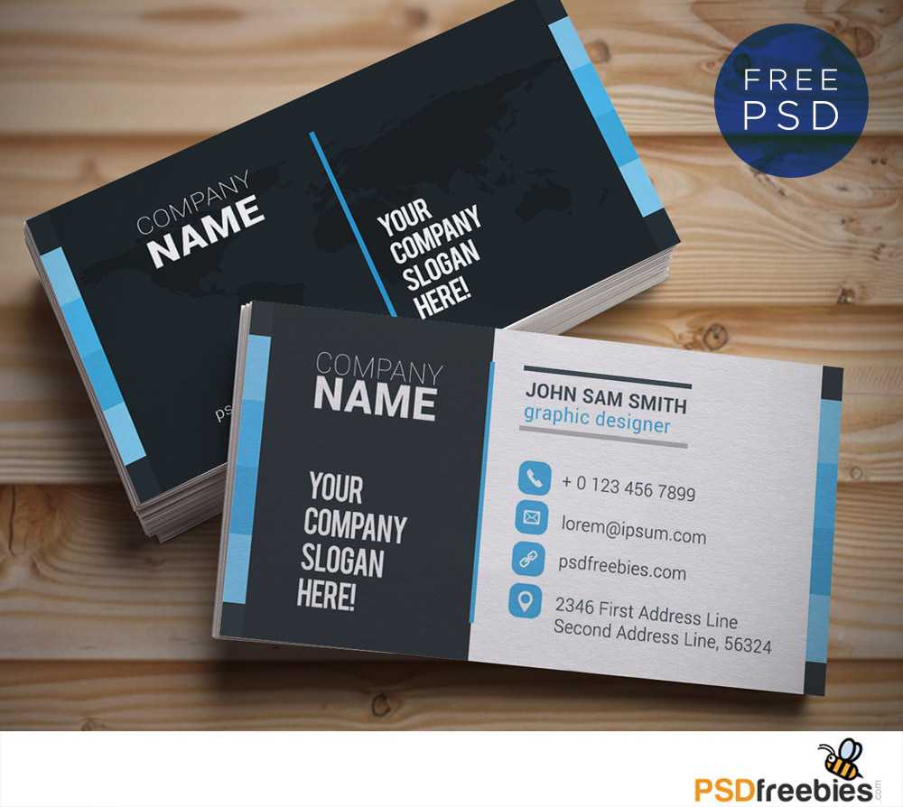 Creative And Clean Business Card Template Psd | Psdfreebies Regarding Photoshop Name Card Template