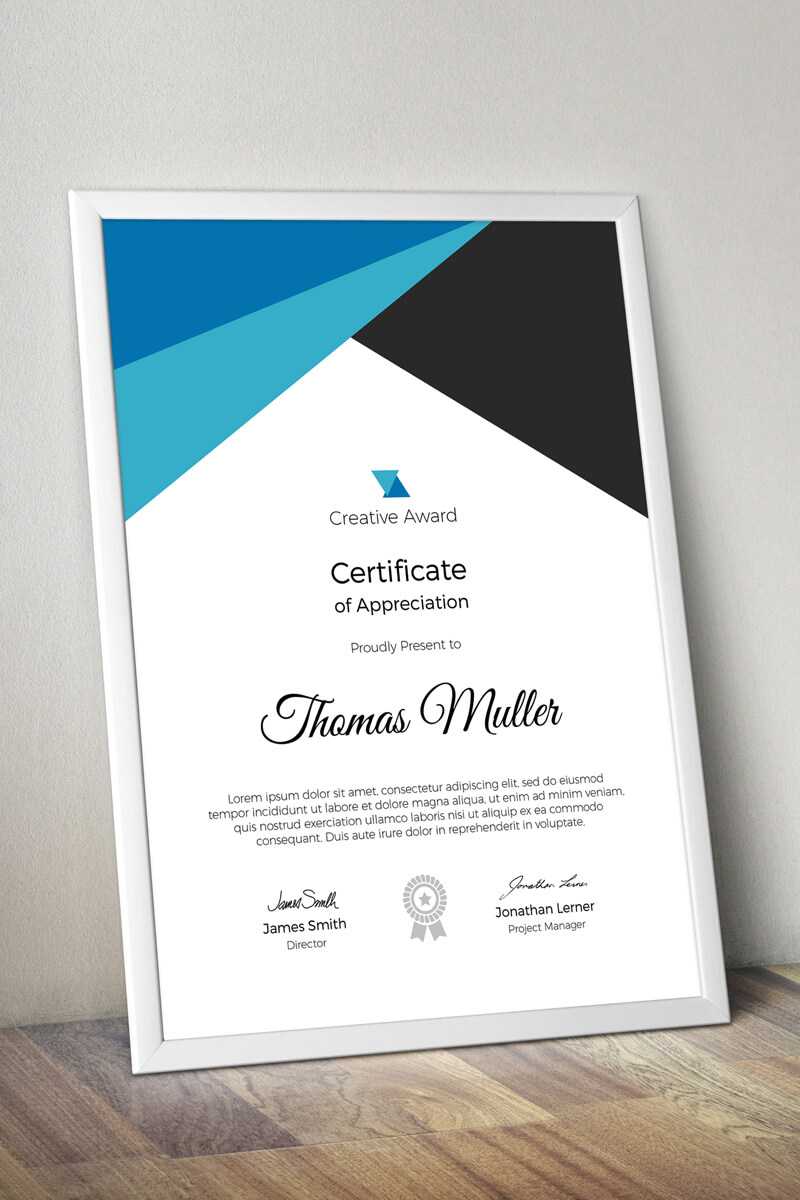 Creative Award Certificate Template Regarding Small Certificate Template