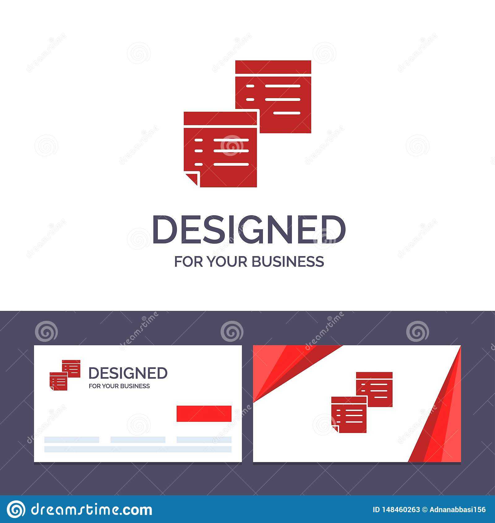 Creative Business Card And Logo Template Sticky, Files, Note For Business Card Template Open Office