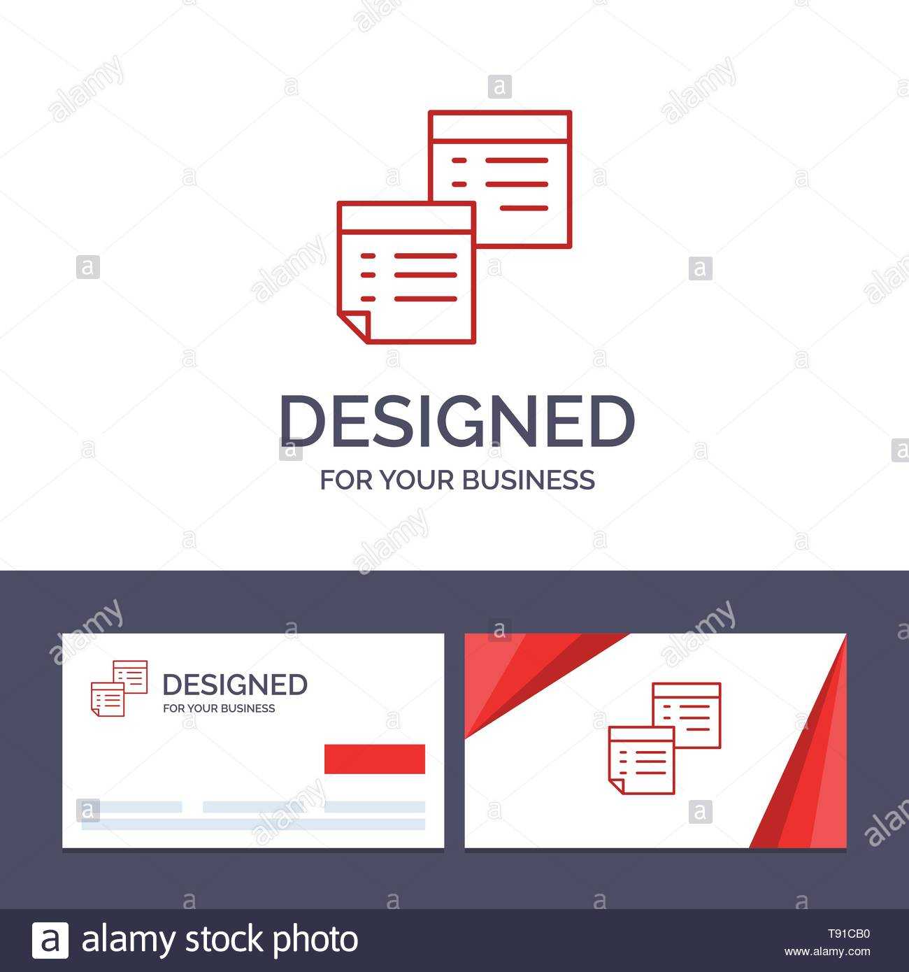 Creative Business Card And Logo Template Sticky, Files, Note Within Pages Business Card Template