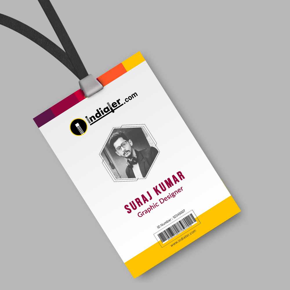 Creative Corporate Official Id Card Template Psd Free – Indiater In College Id Card Template Psd