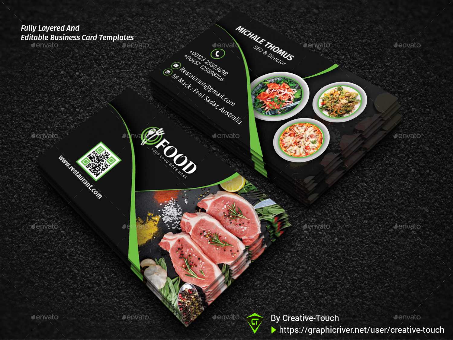Creative Food Business Cards – Logo Design Ideas With Regard To Food Business Cards Templates Free