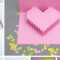 Creative Ideas – Diy Pixel Heart Popup Card In Pop Out Heart Card Template