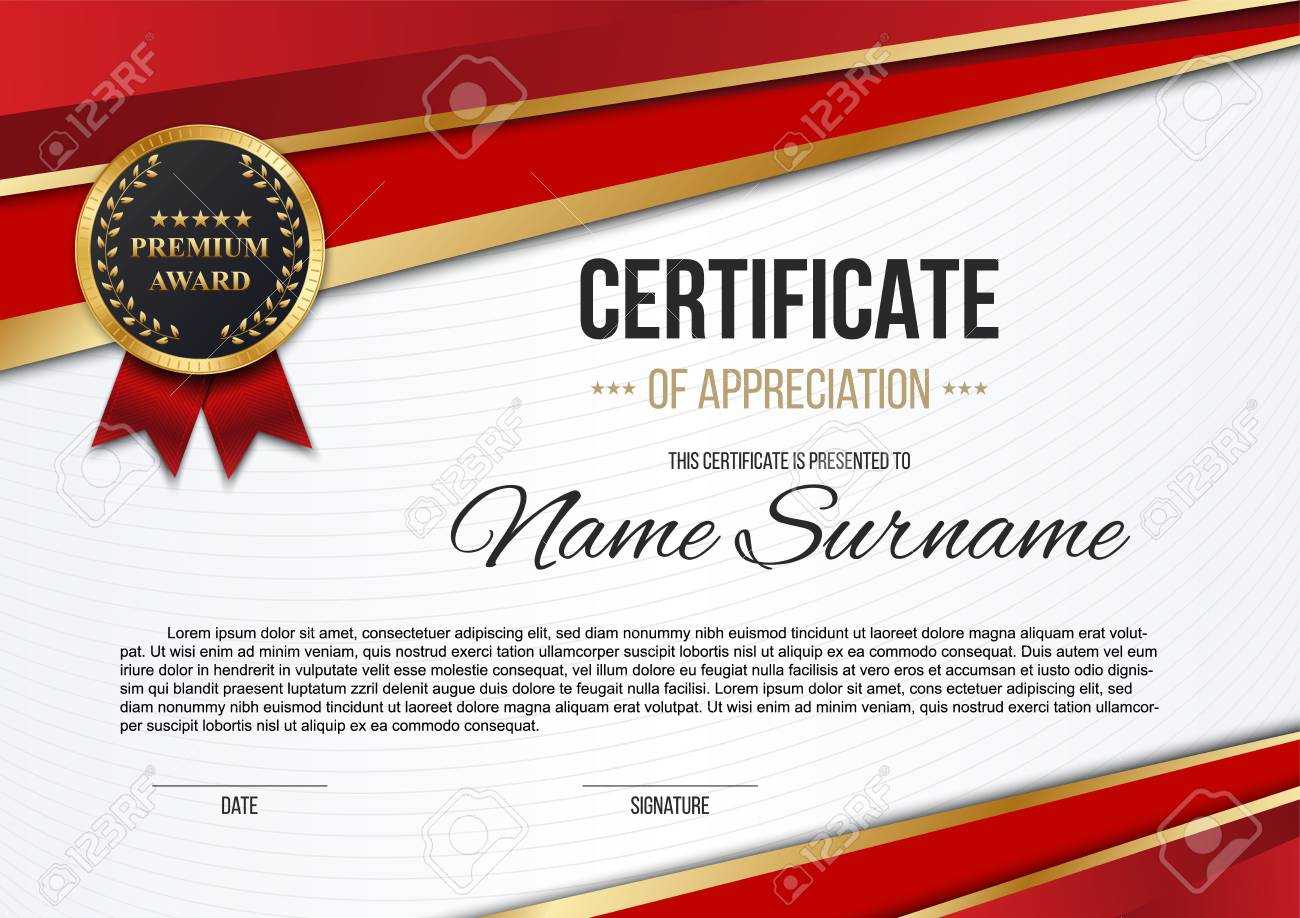 Creative Vector Illustration Of Stylish Certificate Template.. Pertaining To Mock Certificate Template