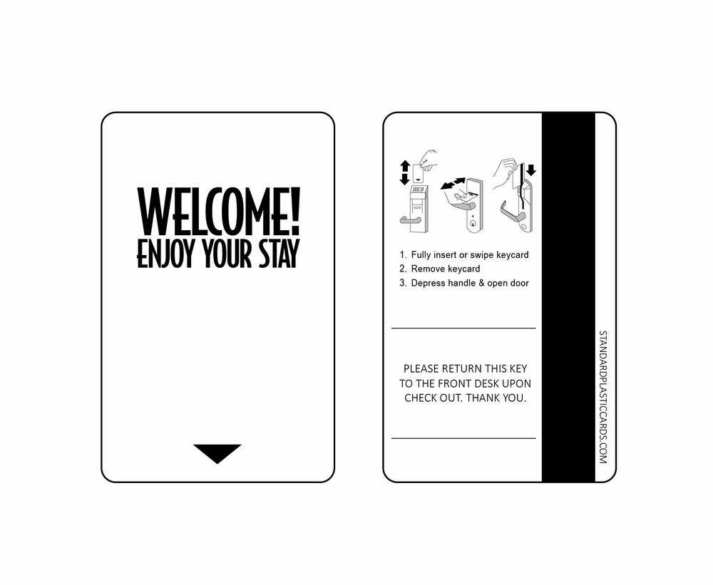 Custom & Generic Magnetic Key Cards | Custom Hotel Key Cards With Hotel Key Card Template