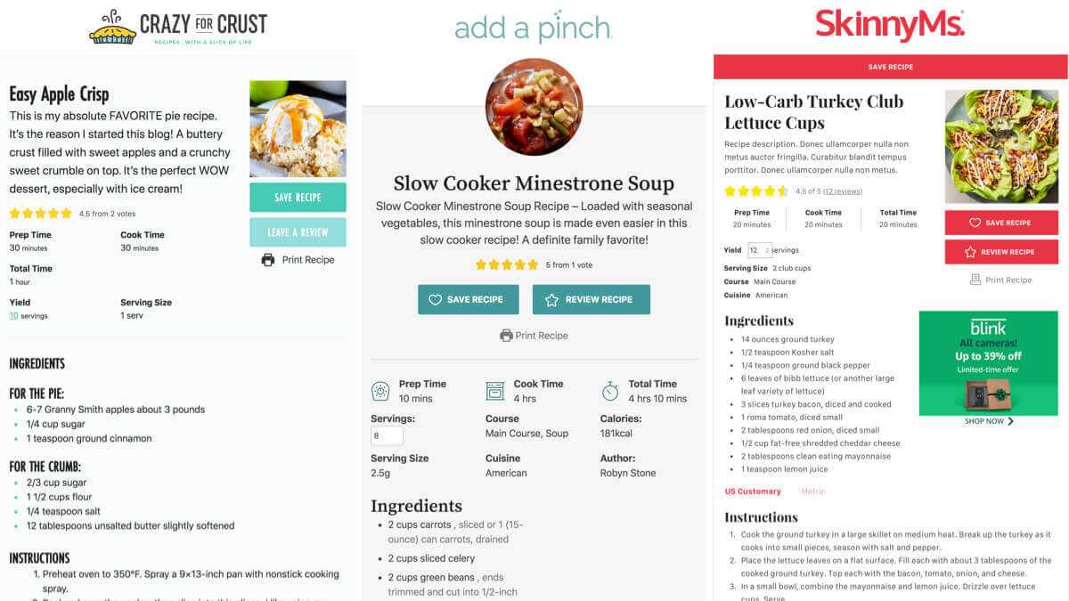 Custom Recipe Templates For Wp Recipe Maker – Bill Erickson In Frequent Diner Card Template