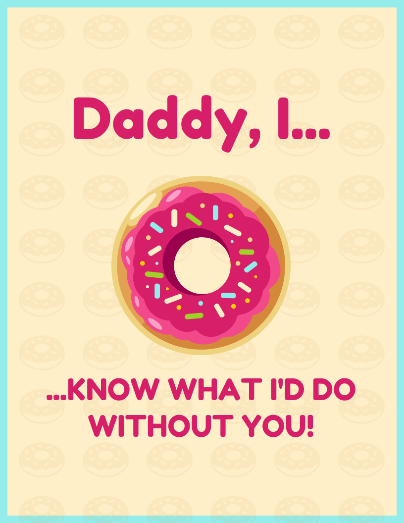 Cute Father's Day Card Template Pertaining To Fathers Day Card Template