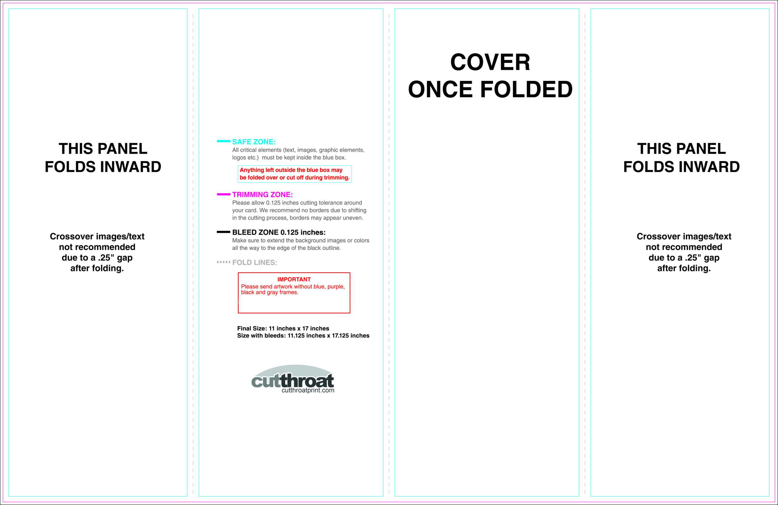 Cutthroat Printcustom Brochure Printing Regarding Gate Fold Brochure Template