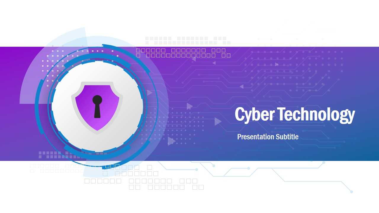 Cyber Technology Powerpoint Template With Regard To High Tech Powerpoint Template