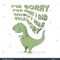 Стоковая Векторная Графика «Funny Cartoon Dinosaur Trex Inside Sorry Card Template
