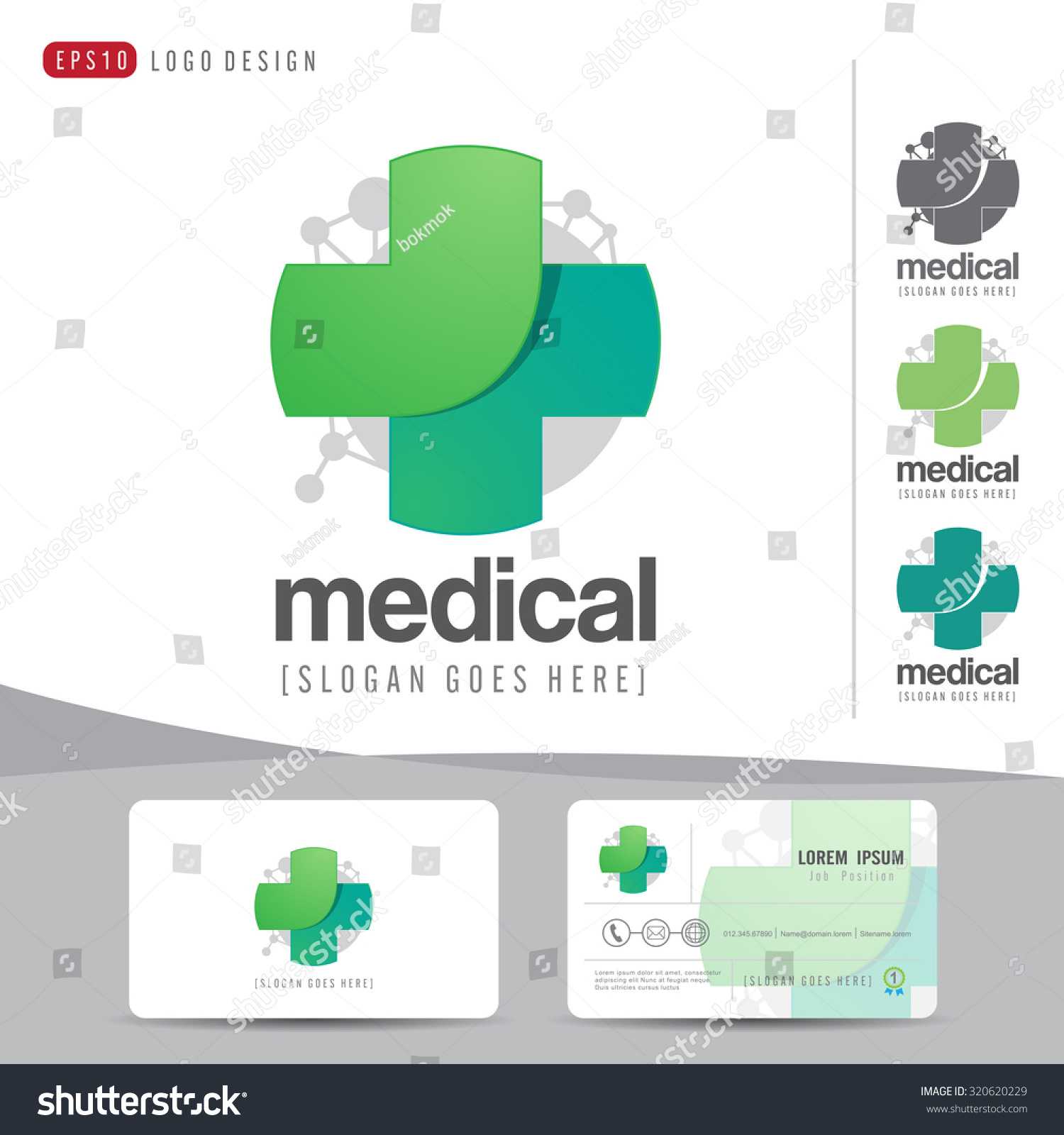 Стоковая Векторная Графика «Logo Design Medical Healthcare Pertaining To Hospital Id Card Template