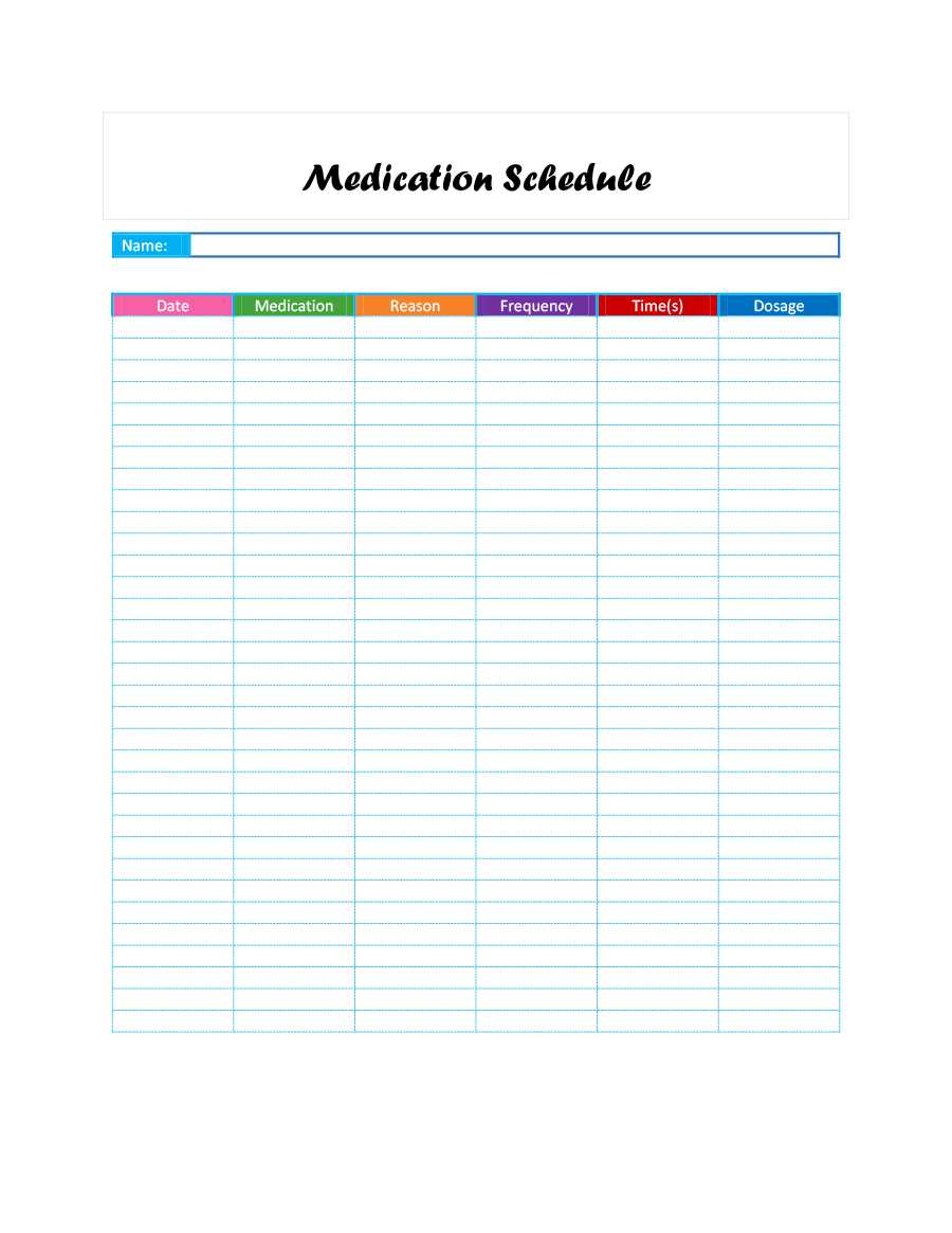 Daily Medication Chart Template Printable – Calep.midnightpig.co With Med Card Template