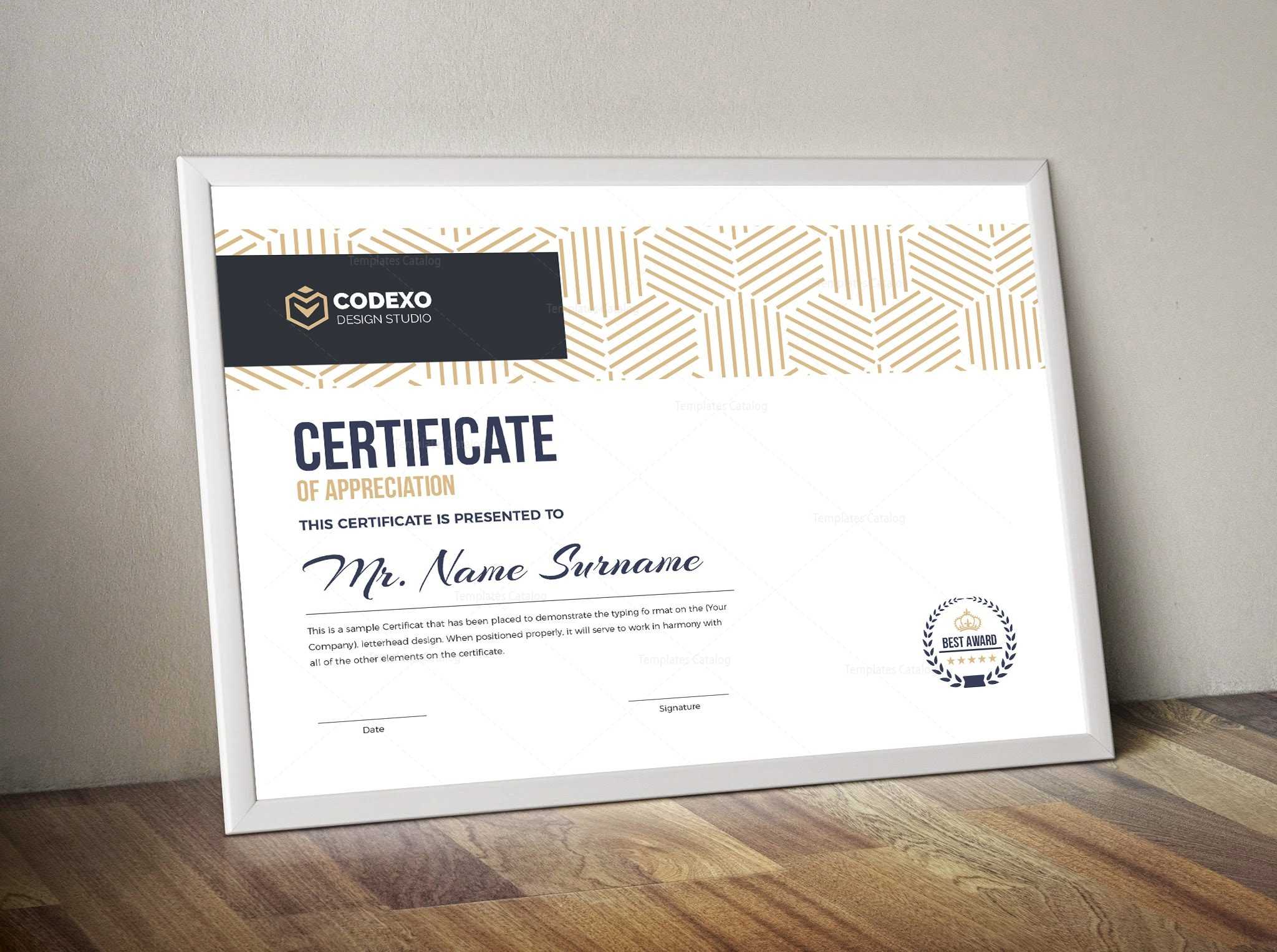 Demeter Professional Landscape Certificate Template 000844 Inside Landscape Certificate Templates