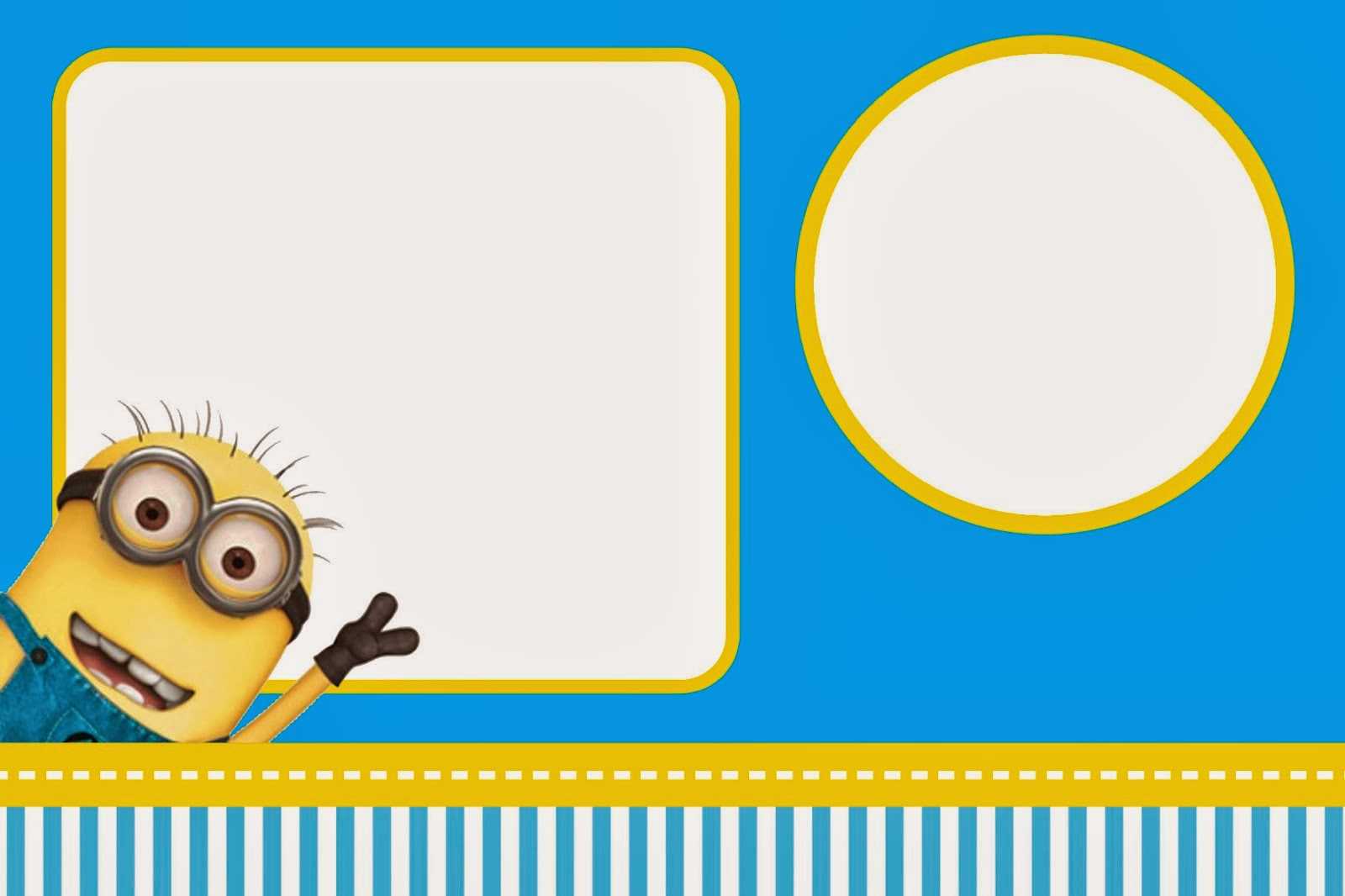 Despicable Me: Invitations And Party Free Printables. – Oh Pertaining To Minion Card Template