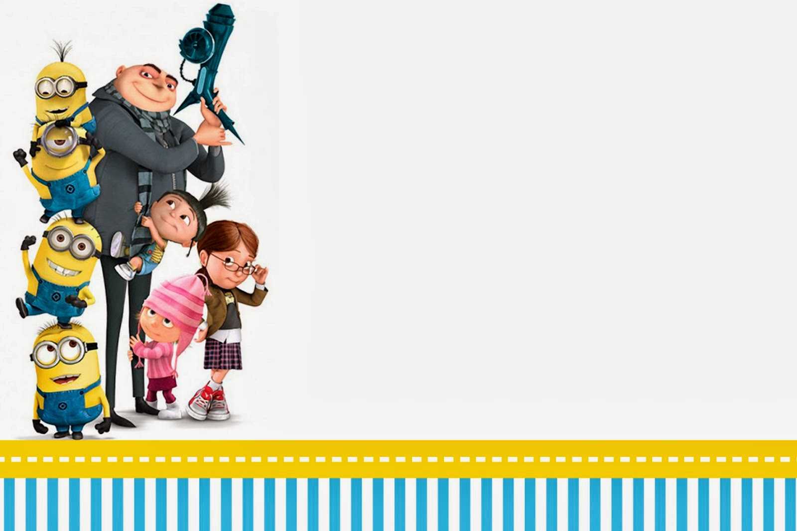 Despicable Me: Invitations And Party Free Printables. – Oh With Regard To Minion Card Template