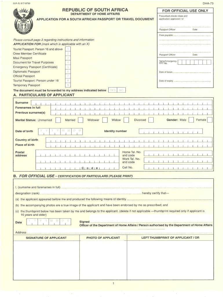 Dha 73 – Fill Out And Sign Printable Pdf Template | Signnow Inside South African Birth Certificate Template