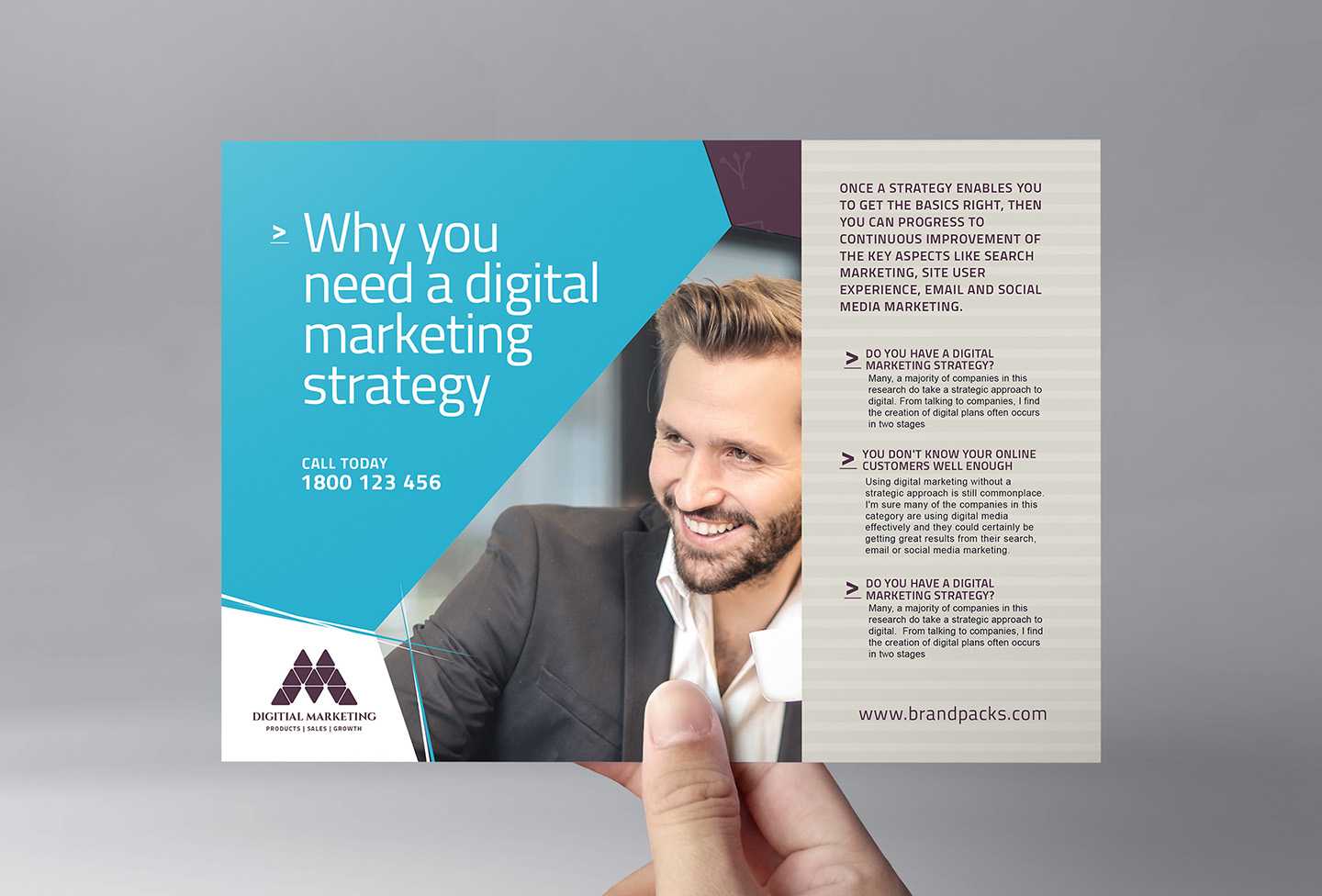 Digital Marketing Flyer Template In Psd, Ai & Vector With Regard To Social Media Brochure Template