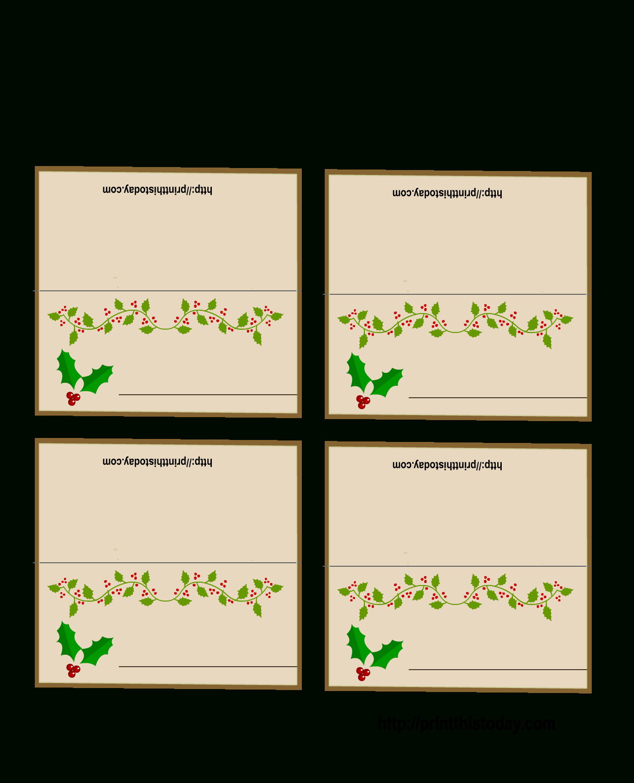 Dinner Place Cards Templates – Falep.midnightpig.co With Regard To Christmas Table Place Cards Template