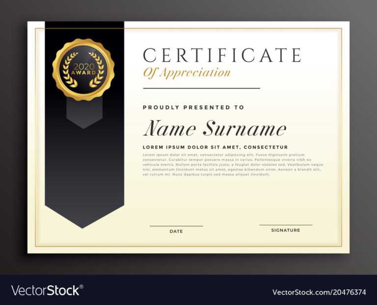 Powerpoint Award Certificate Template