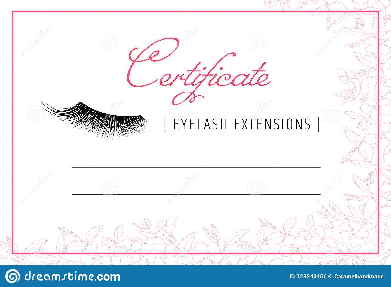 Diploma Eyelash Extensions. Makeup Certificate Template Pertaining To School Certificate Templates Free