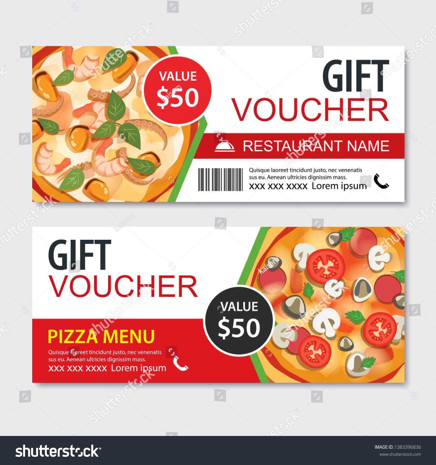 Discount Gift Voucher Fast Food Template | Business/finance Intended For Pizza Gift Certificate Template