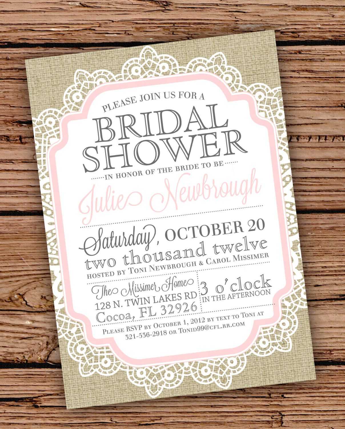 Diy Wedding Shower Invitations : Diy Bridal Shower In Michaels Place Card Template