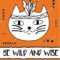 Doodle Cat Boho Feathers Headband. Modern Postcard, Flyer Throughout Headband Card Template